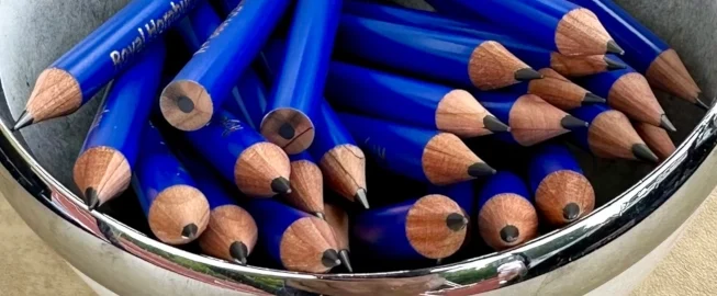 Bleistifte für die Einträge auf der Scorekarte