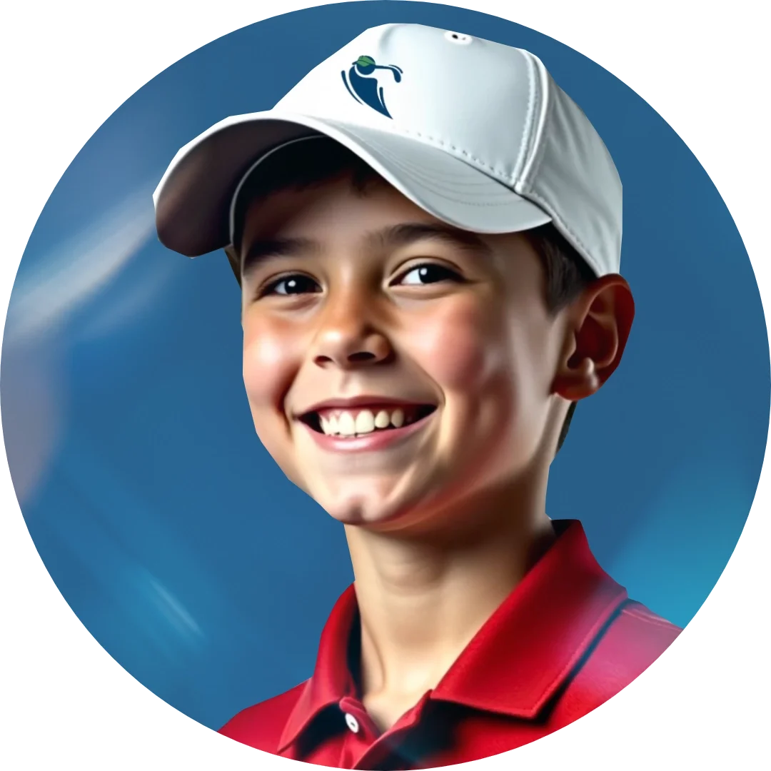 Junges GOLFKIDS.FUN Golftalent | Bild: KI-bearbeitet