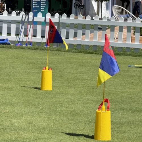 Im Herzen der Zeltstadt: Parcours für Golfkids Im Herzen der Zeltstadt: Parcours für Golfkids